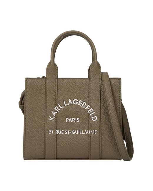 Karl Lagerfeld Green Shopping Bags