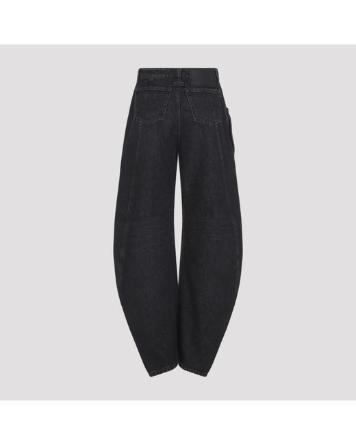 Jean Paul Gaultier Blue High-Waisted Jeans With Attached Belt