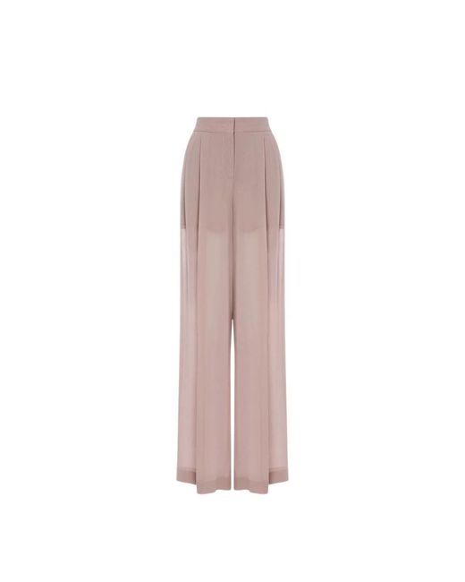Alberta Ferretti Pink Wide Trousers