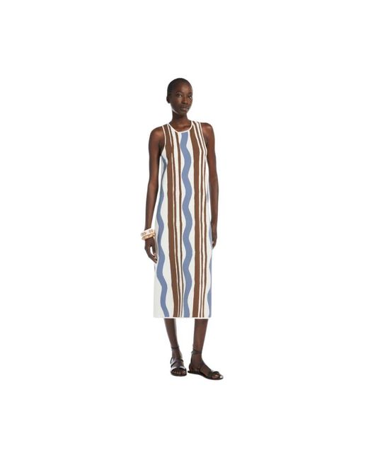 Midi Dresses Max Mara de color Blue