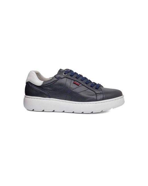Callaghan Leder-Sneakers Mit Gepolsterter Innensohle in Blue für Herren