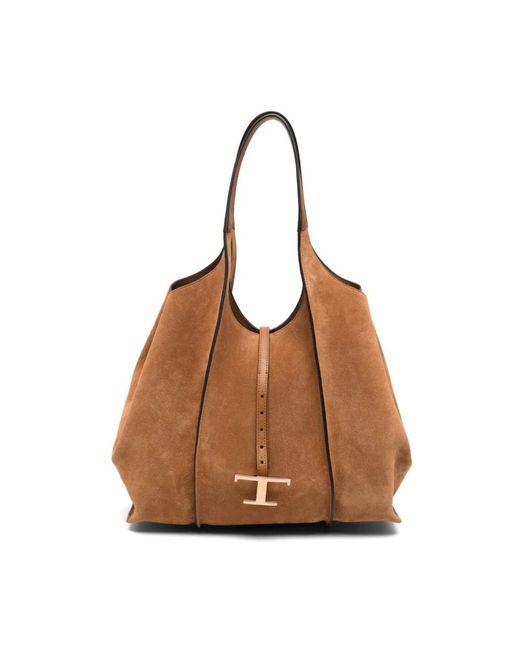Tod's Brown Shopping Bags