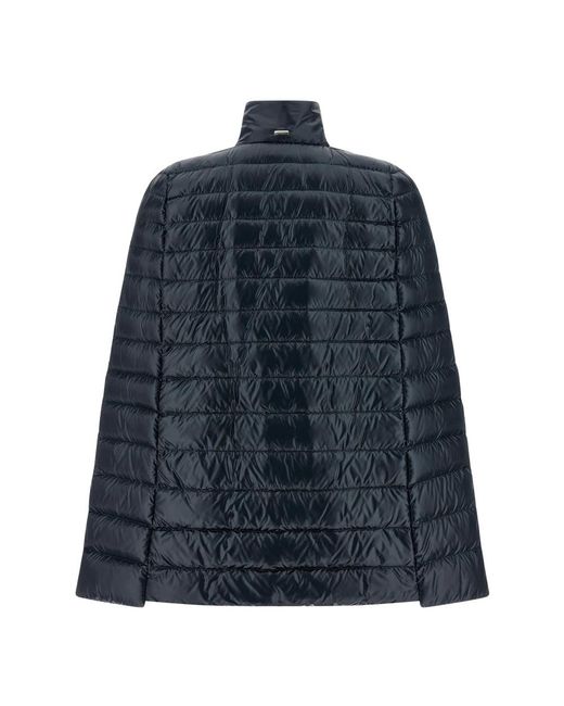 Herno Cape Down Jacket in het Blue
