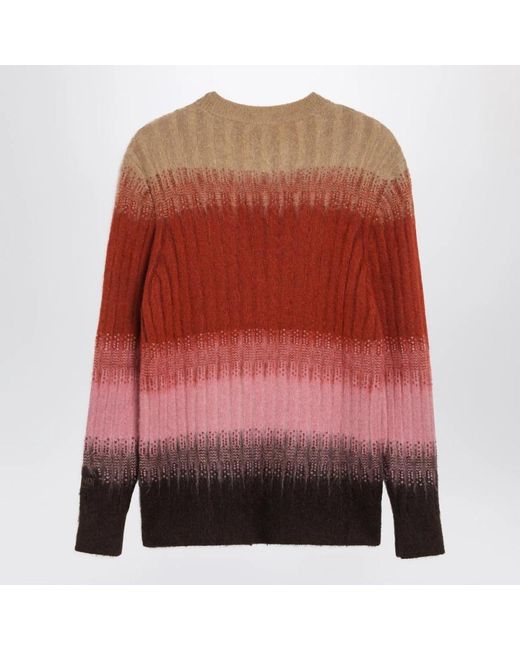 Fendi Red Round-Neck Knitwear