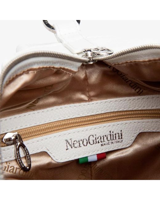 Nero Giardini White Weißer technischer material rucksack e443761d
