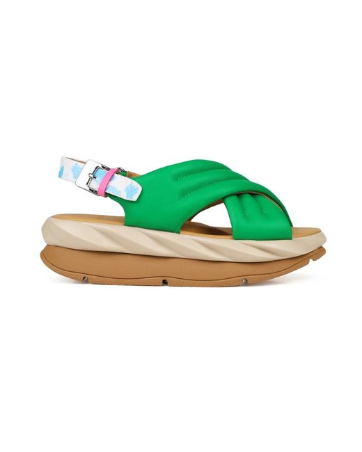 Flat Sandals di 4Ccccees in Green