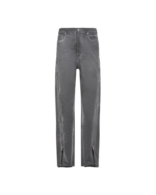Rick Owens Gray Straight Fit Jeans for men