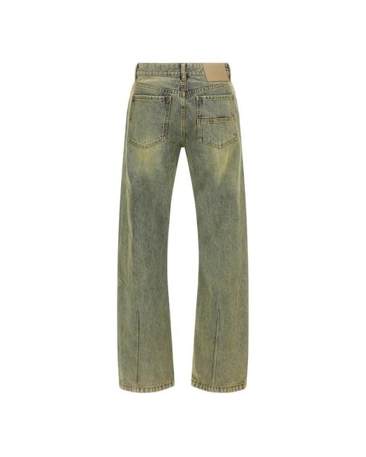 Entire studios Green Straight Fit Jeans for men