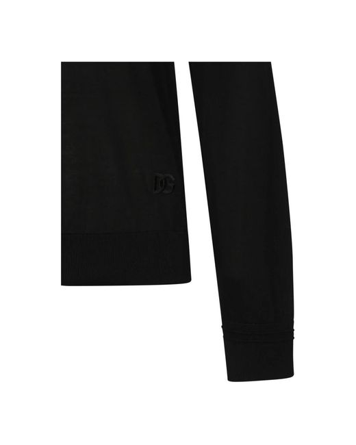 Dolce & Gabbana Black Round-Neck Knitwear for men
