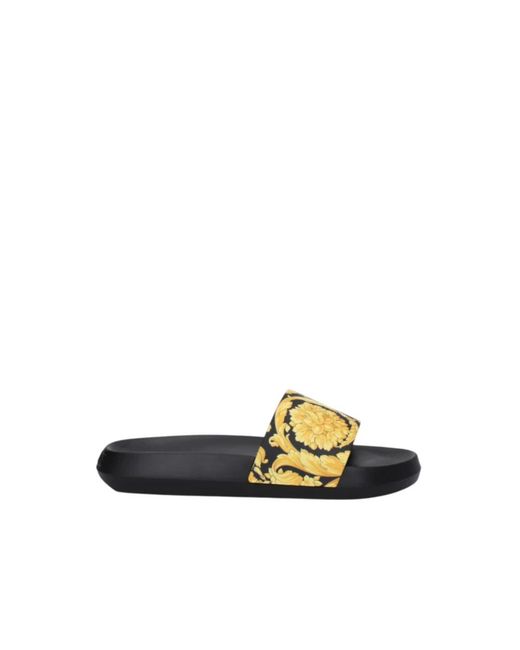 Versace Barocco Slides in Yellow für Herren