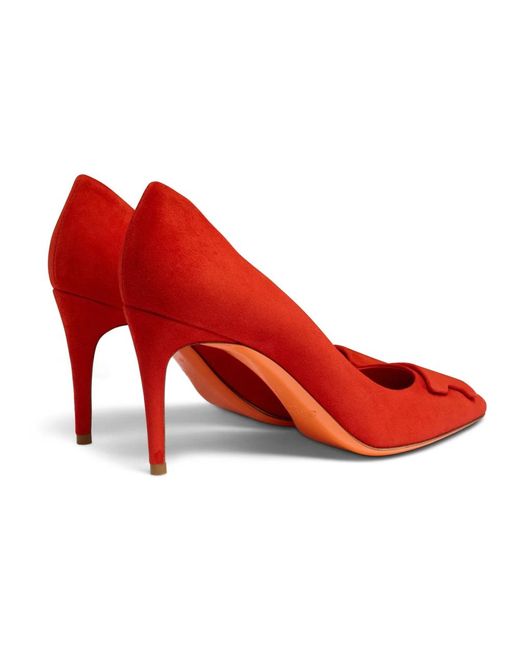 Santoni Sibille Pump in het Red