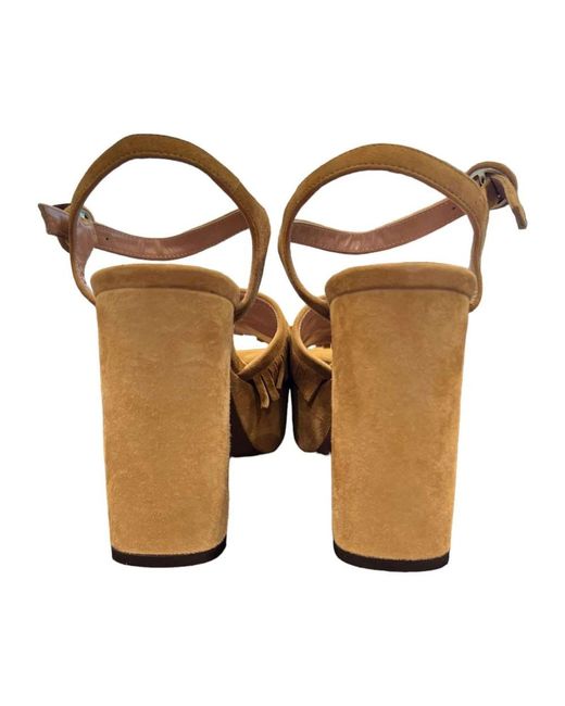 L'Autre Chose Brown Stylische sandale für frauen