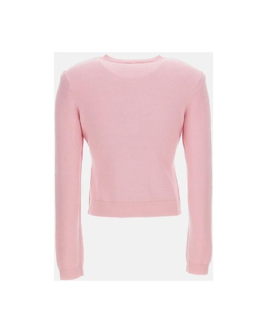 Self-Portrait Pink Round-Neck Knitwear