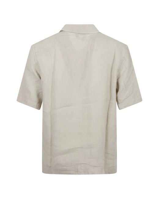 C P Company Gray Short Sleeve Shirts for men