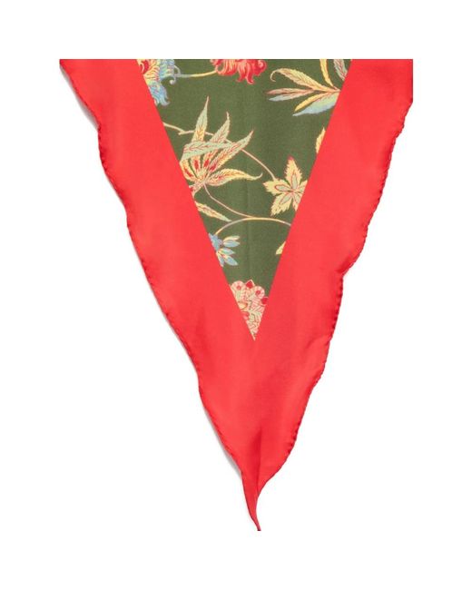 Fay Red Silky Scarves