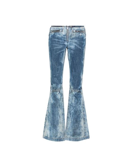 DIESEL Blue Vintage flare jeans mit distressed details