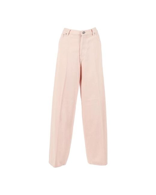 Dondup Pink Wide Trousers
