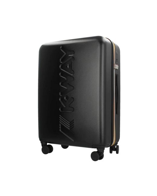 K-Way Gray Large Suitcases for men