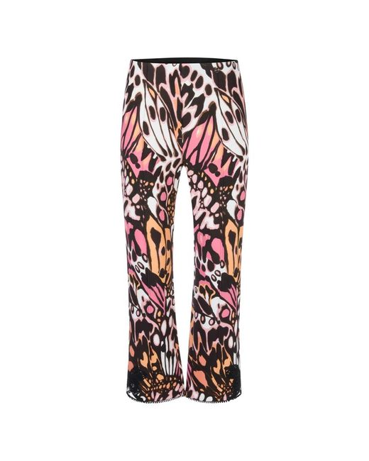 Straight Trousers Marc Cain de color Red