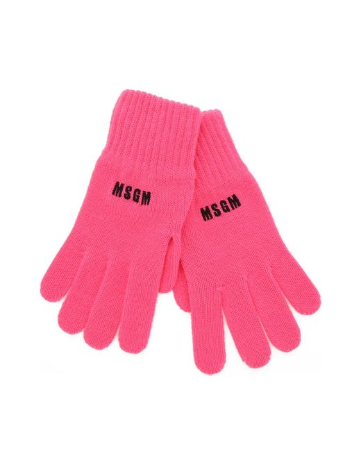 MSGM Gloves in het Pink