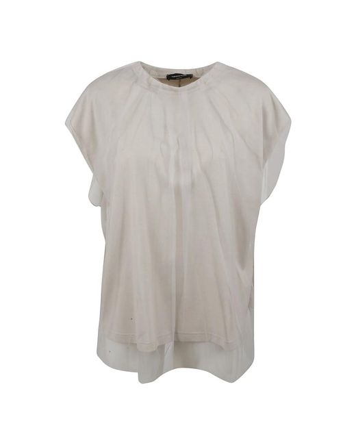 Fabiana Filippi Gray Sleeveless Tops