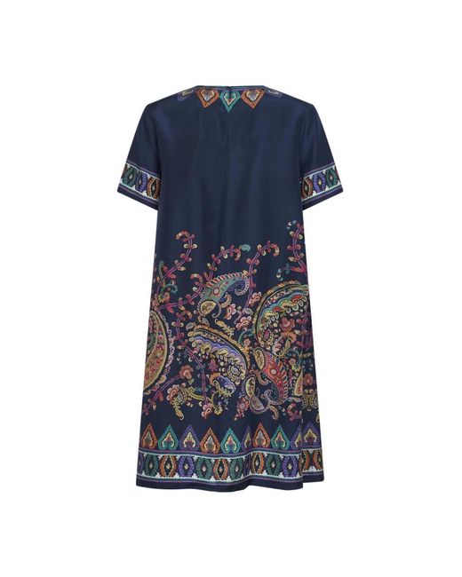 Etro Blue Short Dresses