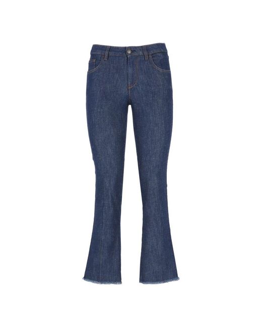 Cropped Jeans Fay en coloris Blue