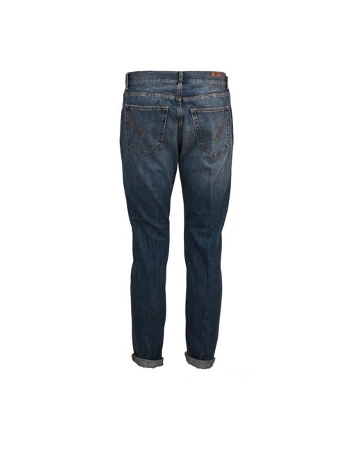 Dondup Slim fit baumwolljeans in Blue für Herren