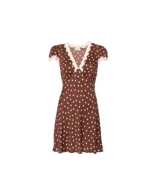 Rixo Brown Short Dresses