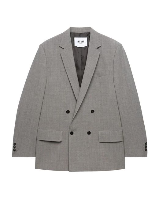 Blazers MSGM de hombre de color Gray