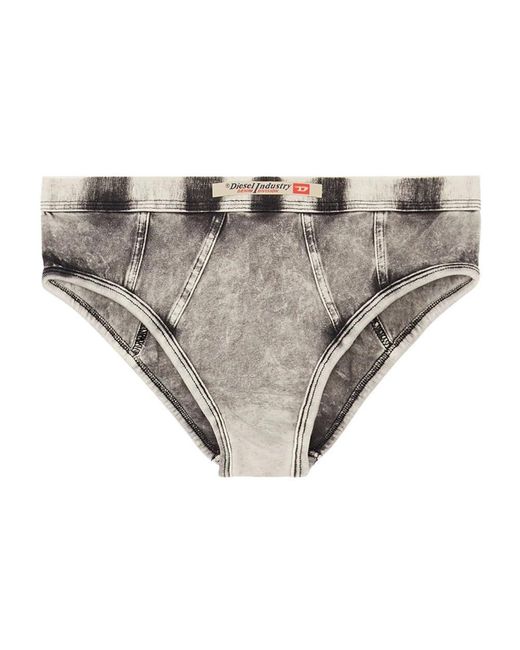 DIESEL Ondergoed ,Grijs ,Denim Culotte Briefs Met Denim Look in het Gray