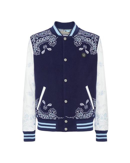 Bomber Jackets Philipp Plein de hombre de color Blue
