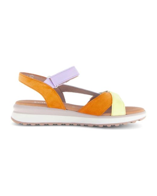 Flat Sandals Gabor en coloris Metallic