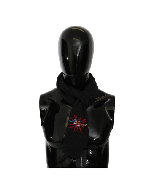 Dolce & Gabbana Black Winter Scarves