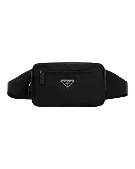Prada Black Belt Bags for men