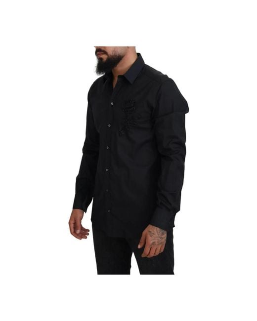 Dolce & Gabbana Black Casual Shirts for men