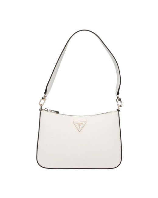 Guess White Shoulder Bags