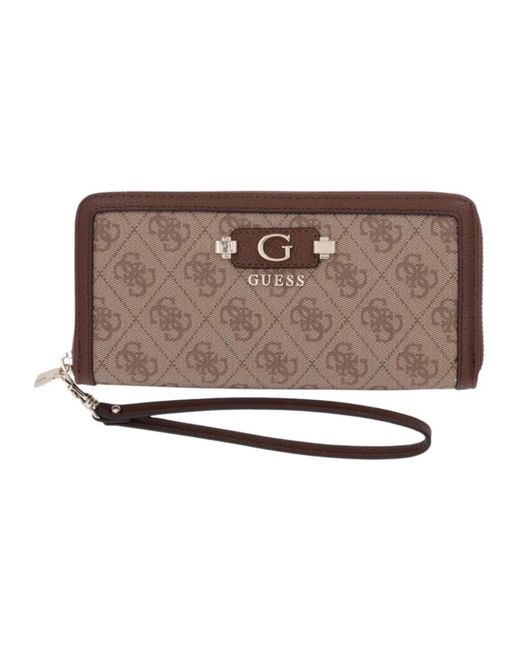 Guess Brown Zip Wallet