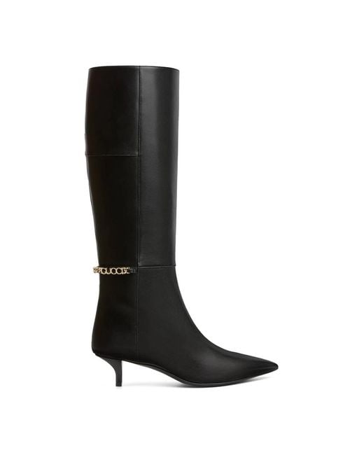 Gucci Black Heeled Boots