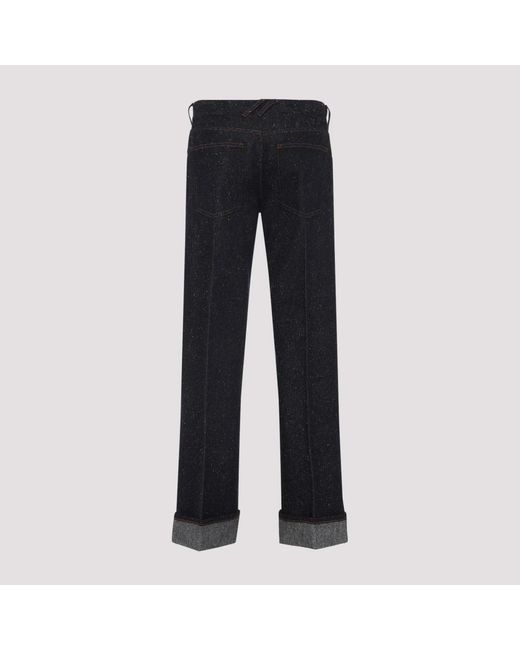 Burberry Blue Cotton Jeans