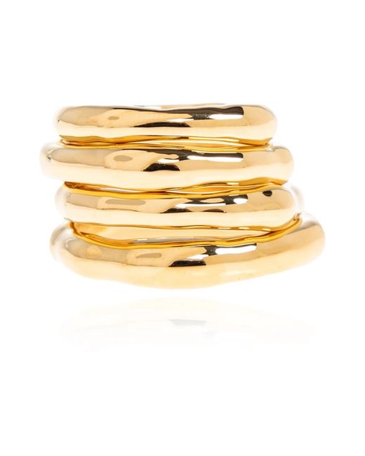 Rings di Jil Sander in Metallic
