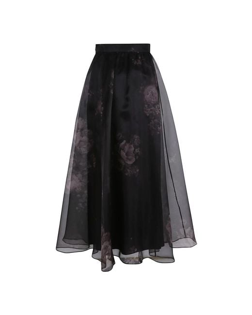 Midi Skirts Zimmermann en coloris Black