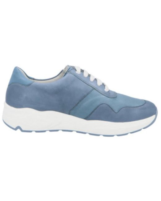 SOLIDUS Blue Blaue Freizeit-Schnürschuhe Für Damen