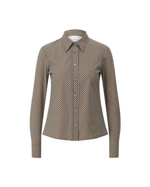 Caliban Gray Figurbetonte Bluse