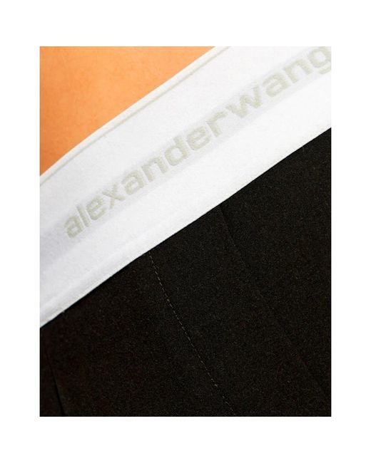 Straight Trousers di Alexander Wang in Black