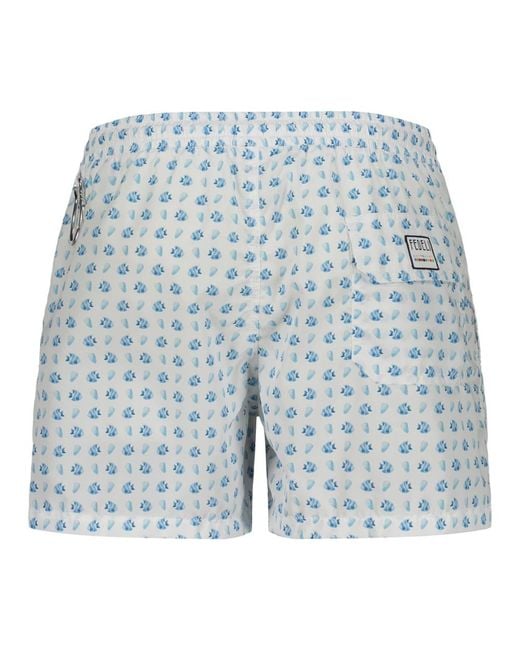 Fedeli Blue Beachwear for men