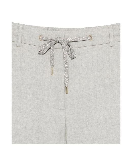 Eleventy Gray Slim-Fit Trousers