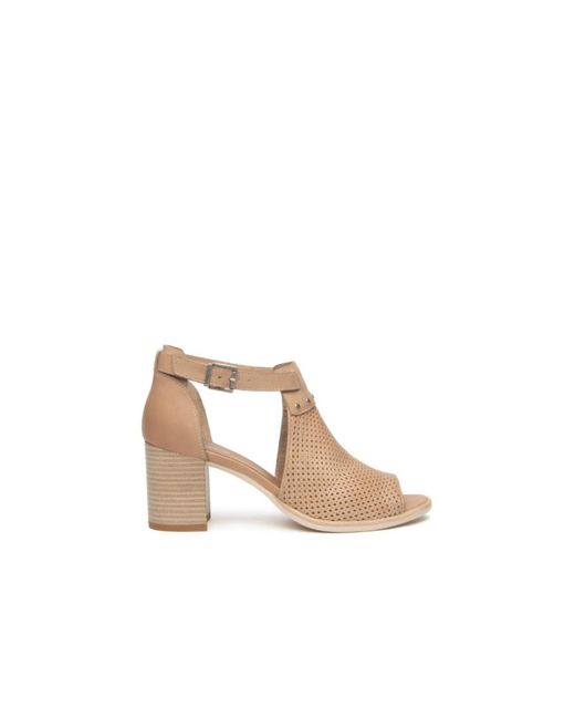Nero Giardini Brown High Heel Sandals