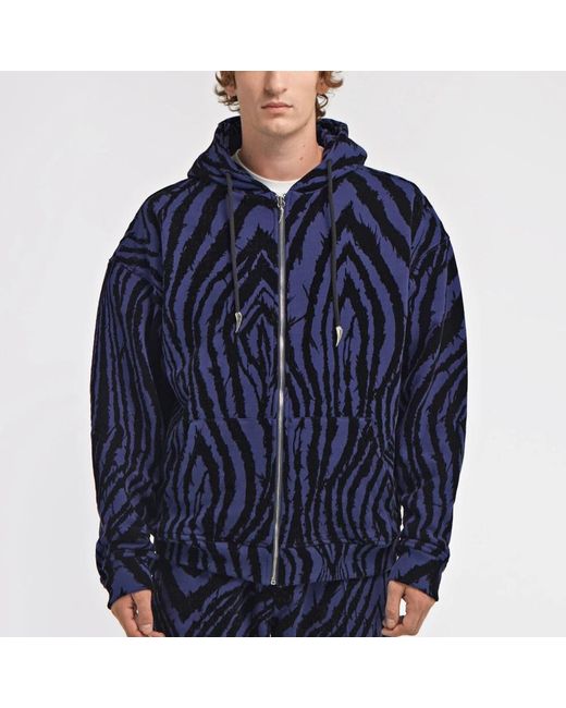Roberto Cavalli Hoodies & Sweatvesten ,Blauw ,Sweatshirts & Hoodies in het Blue voor heren
