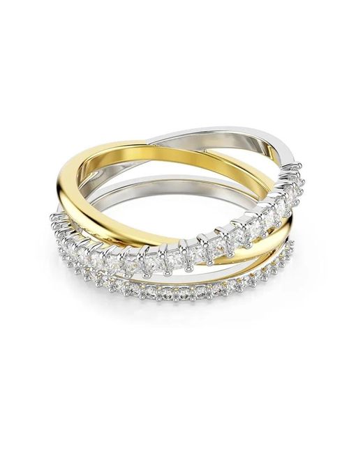 Swarovski Hyperbola Ring in het Metallic